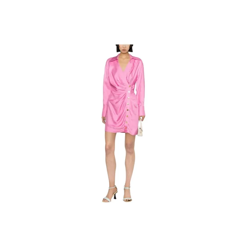 Sandro Long-Sleeved Dresses Women's Pink-1