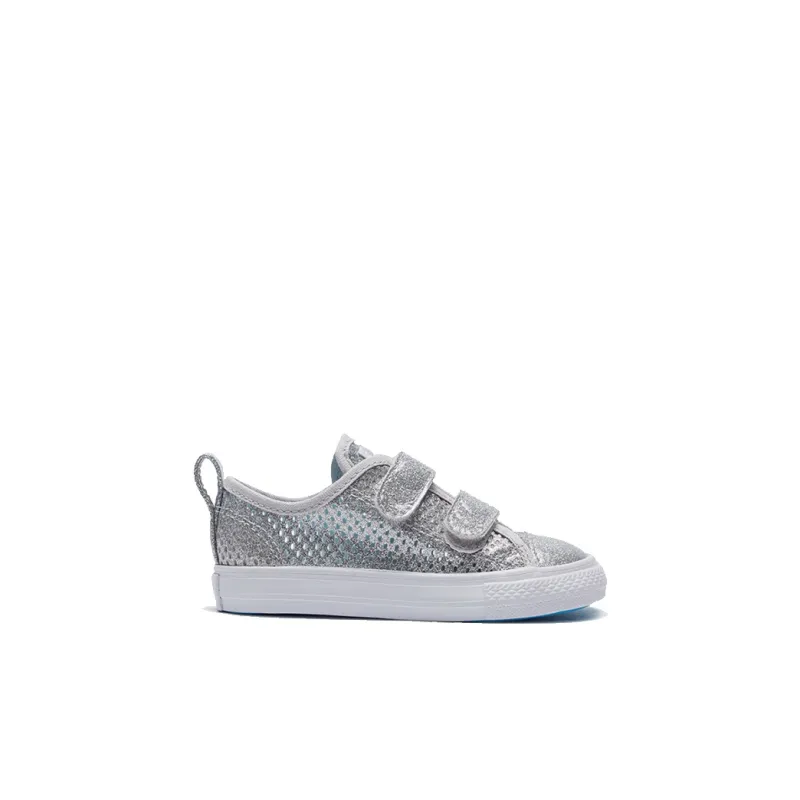 Converse Chuck Taylor All Star Low Top Skateboard Shoes Silver Infant And Toddler-1