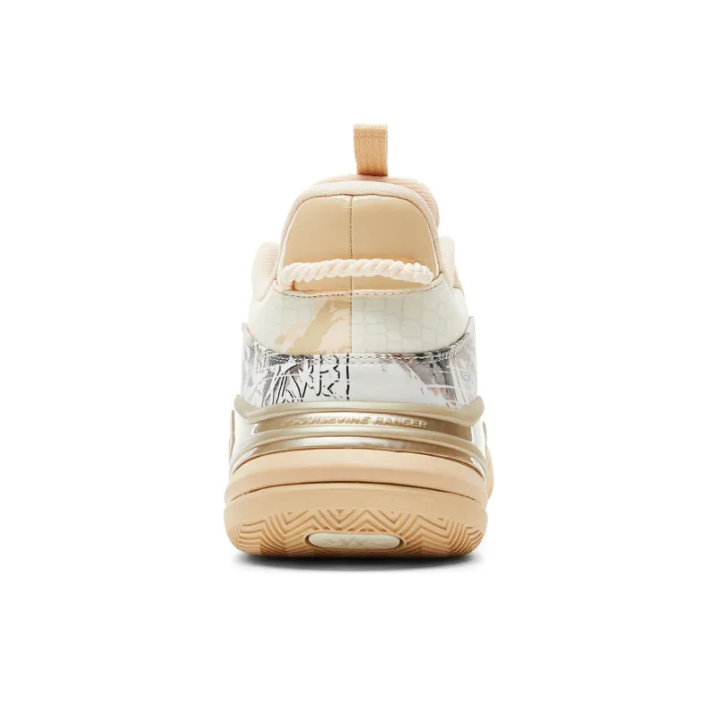 PEAK Guochuang Series Basketball Shoes Men Low Top Desert Pink-4