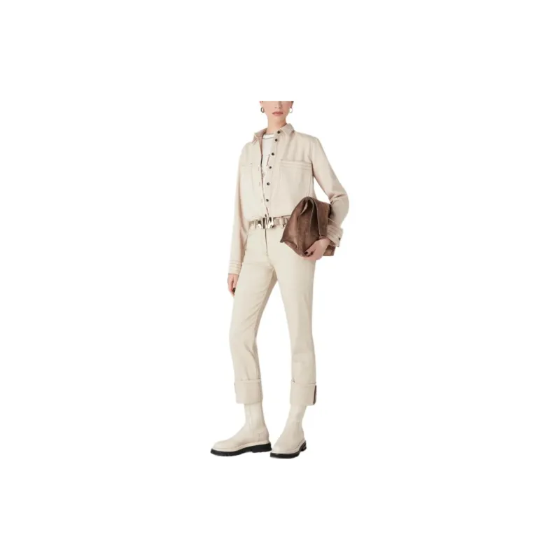 GIORGIO ARMANI SS24 Jeans Women's Beige-1