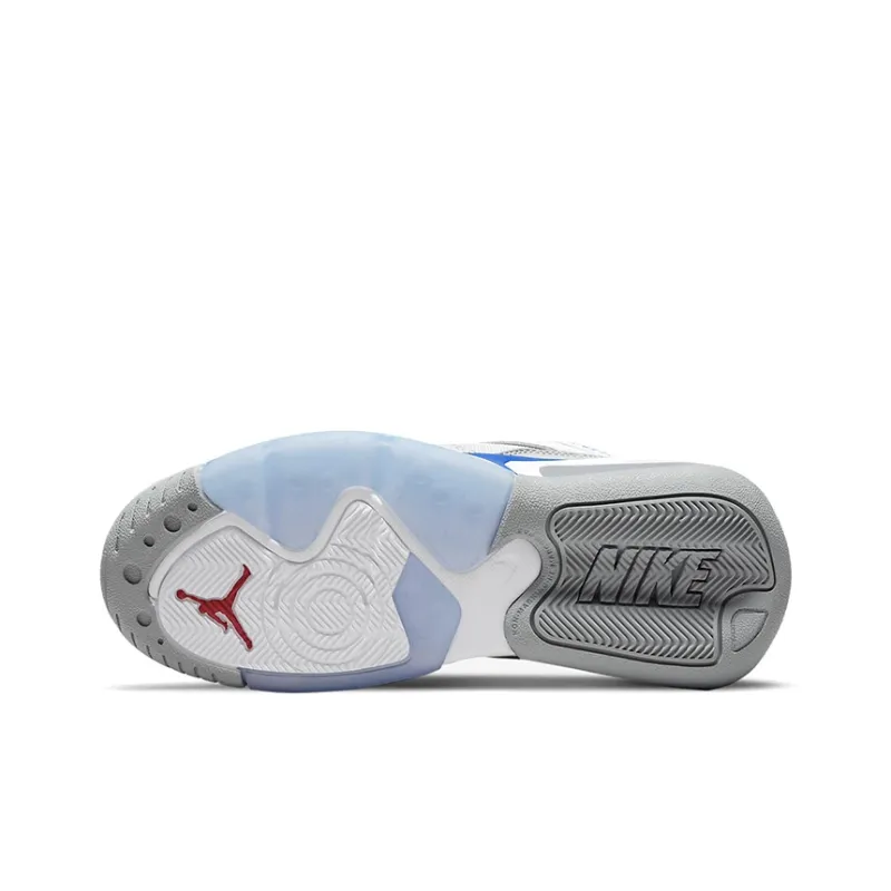 Jordan Point Lane Low-Top Children's Basketball Shoes White Blue Teenagers-5