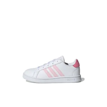 Adidas Neo GRAND COURT K Anti Slip Wear Resistant Low Top Tennis Shoes White Kids'