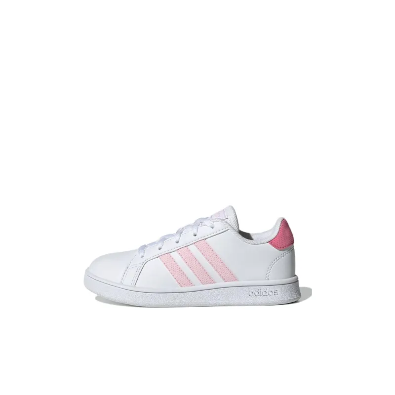 Adidas Neo GRAND COURT K Anti Slip Wear Resistant Low Top Tennis Shoes White Kids'-0