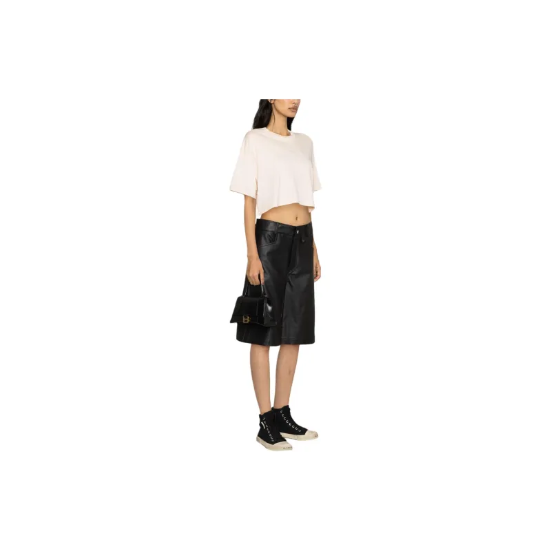 AMIRI SS24 Drop Shoulder Sleeve T Shirt Women's Peach Pink-3