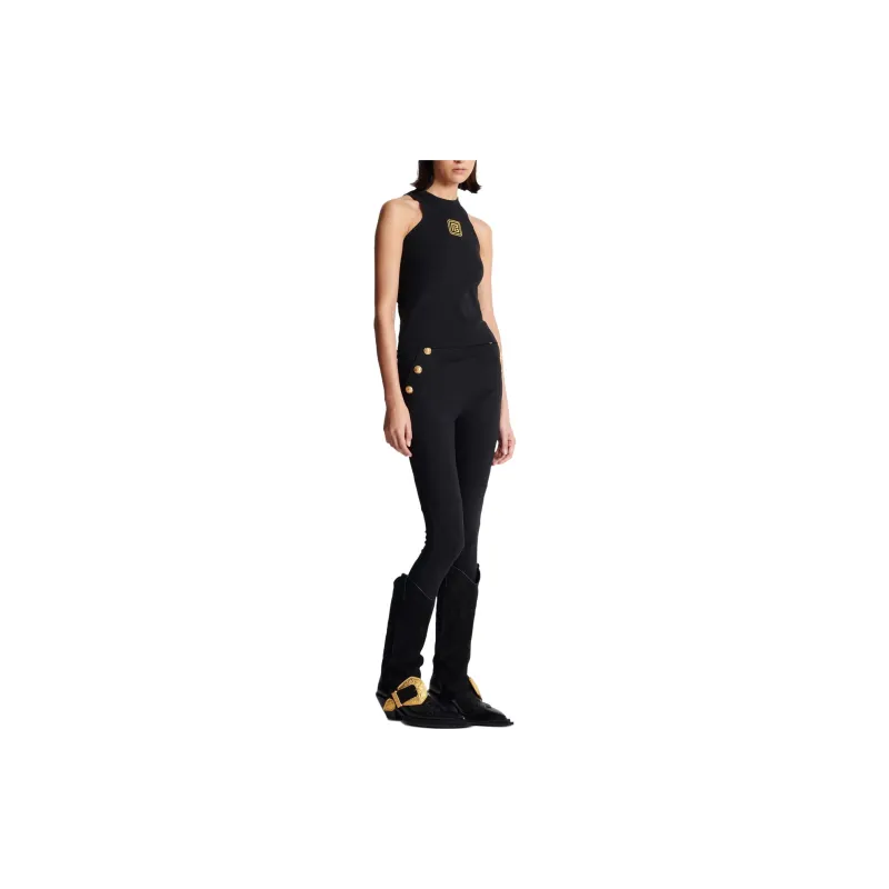 BALMAIN Pb Embroidered Tank Top-3