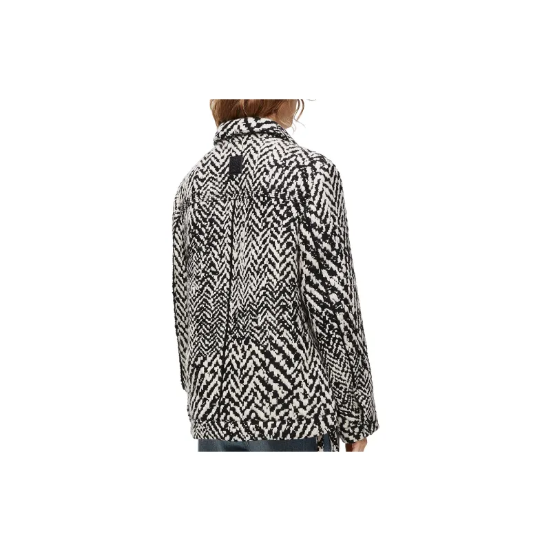 LOEWE SS24 Jackets Coats Women's Black White-3