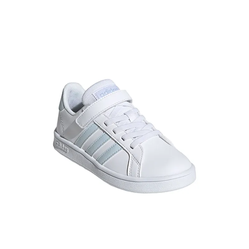 Adidas Neo GRAND COURT Slip Resistant Low Top Kids' Skateboarding Shoes White Kids'-2