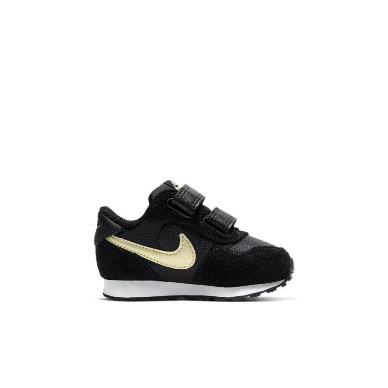 Nike MD Valiant Low Top Running Shoes Black Gold Infant And Toddler-1