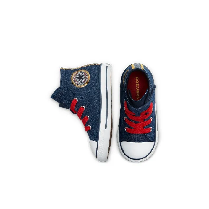 Converse All Star Series Chuck Taylor Durable Warm Toddler Shoes Obsidian Blue Infant And Toddler-3