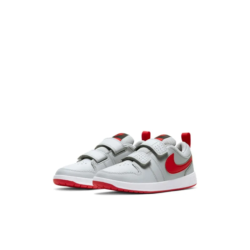 Nike Pico 5 Cushioning Anti-Slip Wear-Resistant Breathability Sports Casual Shoes Gray Red Children Aged 3-7 Years Old-2