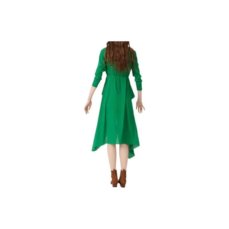 Maje Long-Sleeved Dresses Women's Emerald Green-2