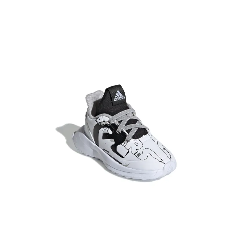 Adidas Rapidarun Starwars El I Slip-Resistant Low-Top Toddler Shoes White Black Infant And Toddler-2