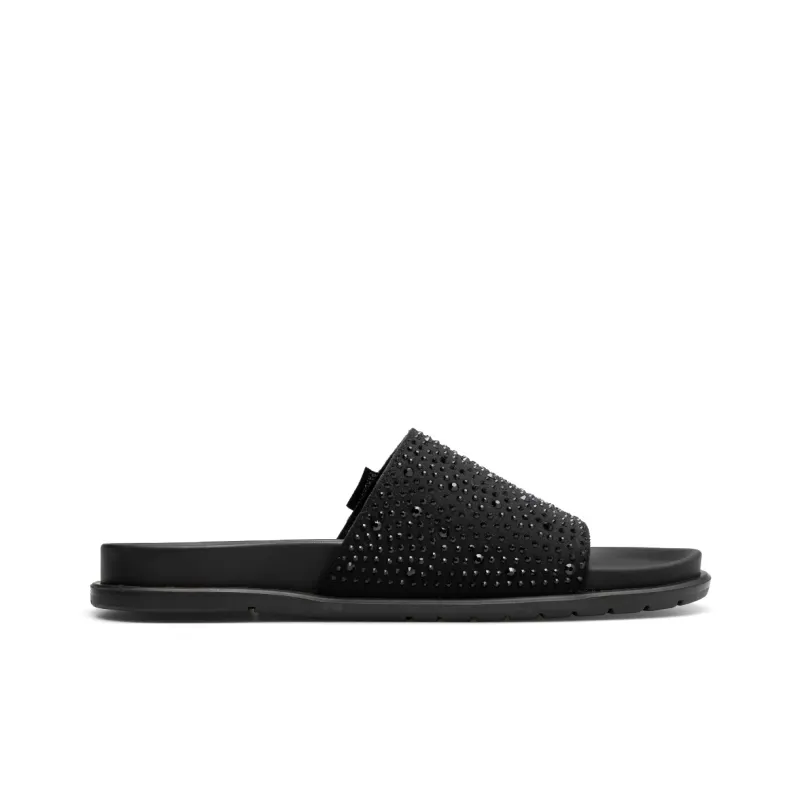 PARDASAUL Rubber Sole Slip Resistant Slide Slippers Men's Black-1