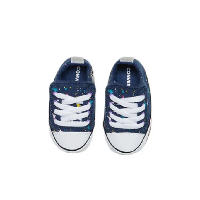 Converse Chuck Taylor All Star Anti-Slip Wear-Resistant Low-Top Canvas Shoes Blue Infant And Toddler-3