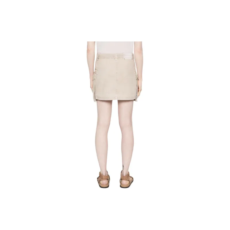Golden Goose Distressed Cotton Mini Skirt-2