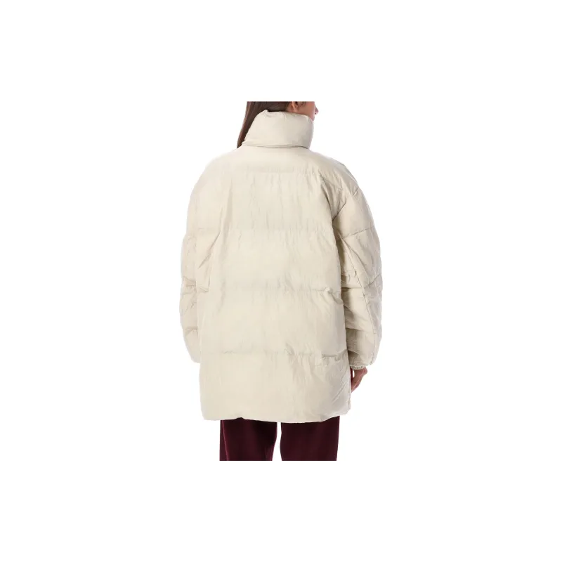 ISABEL MARANT Logo Patch Drop Shoulder Puffer Jacket-3