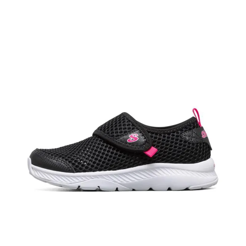Skechers Comfy Grip Cushioned Slip Resistant Abrasion Resistant Kids Lifestyle Shoes Black Teenagers-0