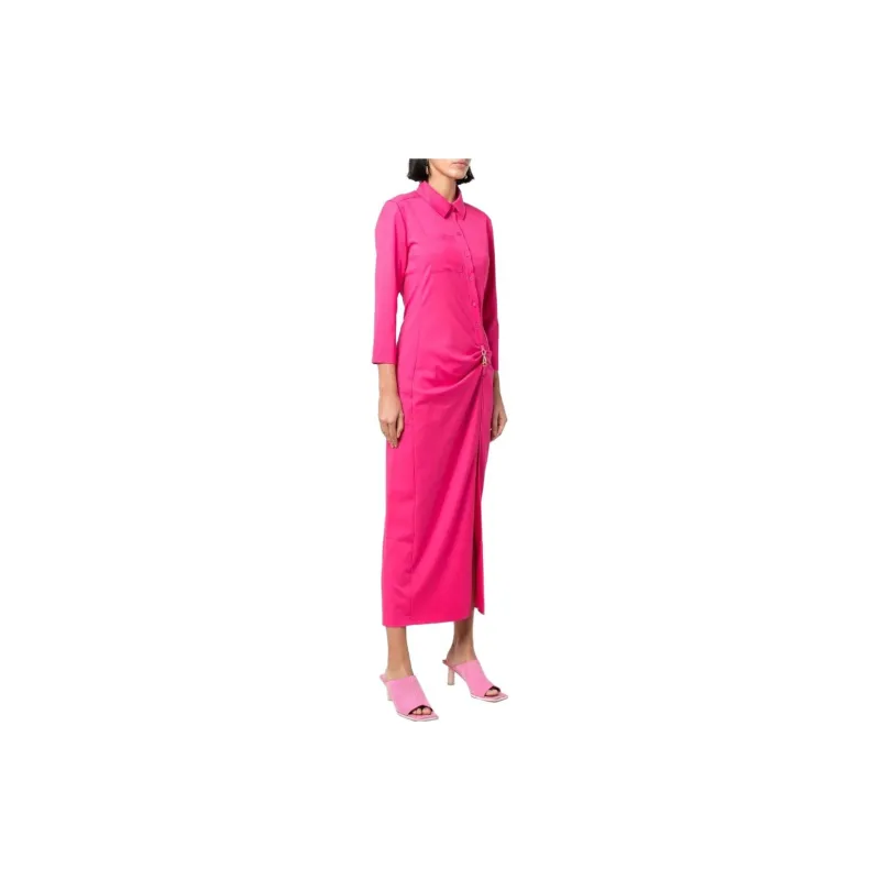 Jacquemus Jocou Gathered Buckle-embellished Dress-1