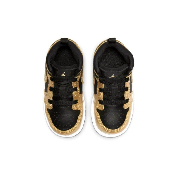 Jordan 1 Mid SE Metallic Gold Black TD-3