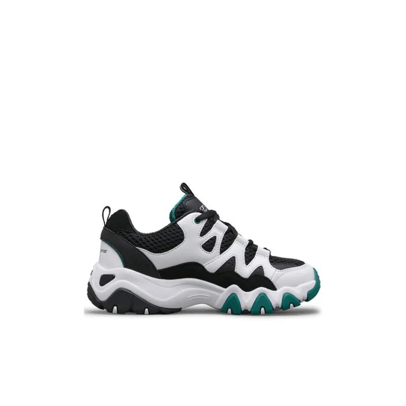 Skechers D'LITES Series 2.0 Cushioned Slip Resistant Low Top Sports Casual Shoes White Green Kids'-1