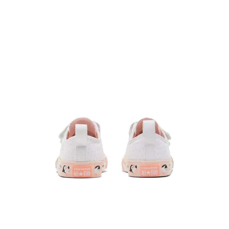 Converse Chuck Taylor All Star 1V Anti-Slip Wear-Resistant Low-Top Toddler Shoes White Infant And Toddler-4