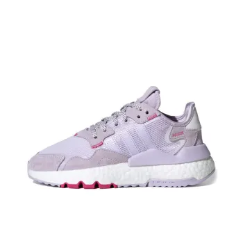 Adidas Originals Nite Jogger Cushioning Wear Resistant Kids Lifestyle Shoes Light Purple Teenagers