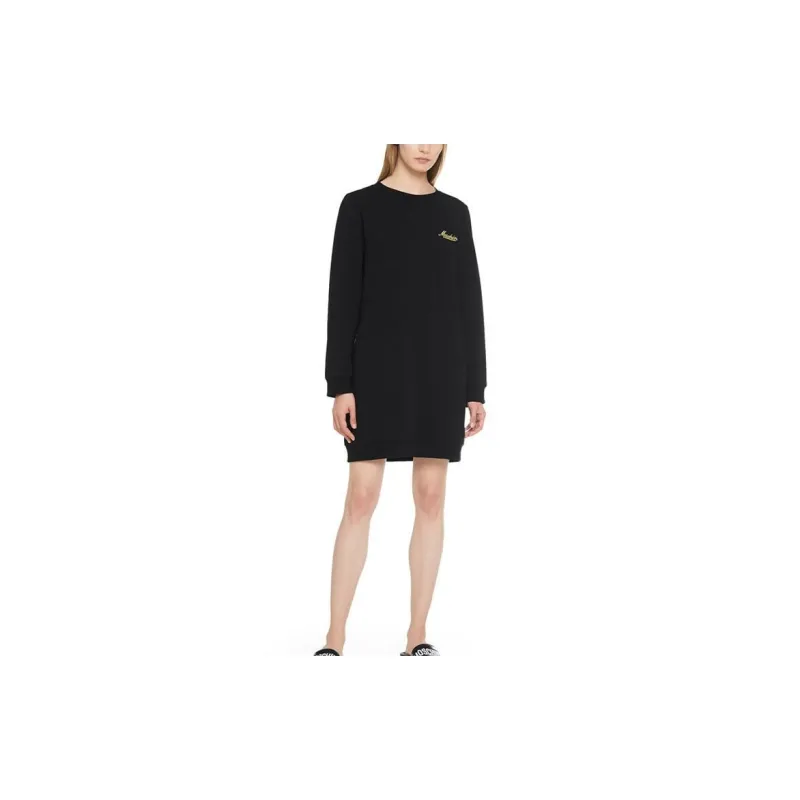 MOSCHINO Long Sleeved Dresses Women's Black-4