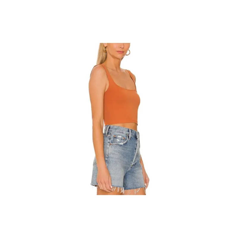 FREE PEOPLE Tank Tops Women's Orange-3