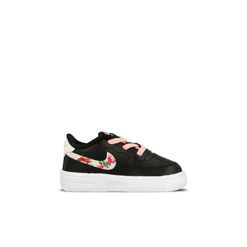 Nike Air Force 1 '18 Vintage Floral Low Top Skateboard Shoes Black Infant And Toddler-1