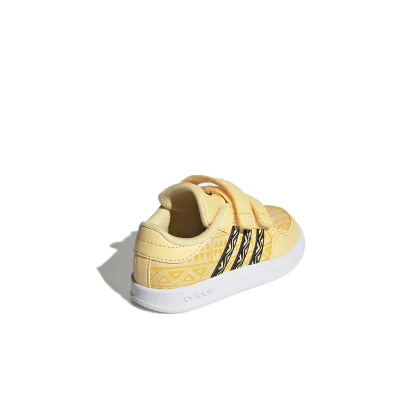Disney x Adidas Neo Breaknet Wear-resistant And Lightweight Low-Top Toddler Shoes Light Yellow Infant And Toddler-3