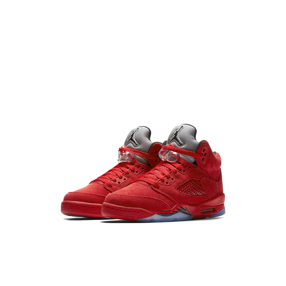 Air jordan 5 retro red suede online