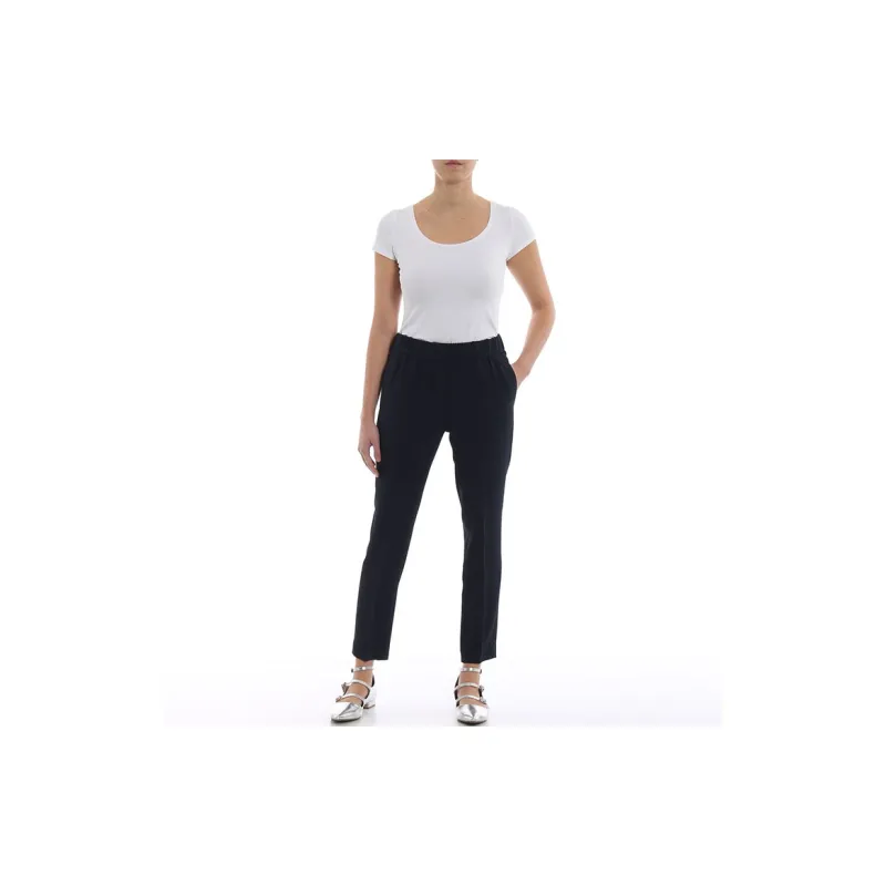 Brunello Cucinelli High Waist Cropped Skinny Trousers-2