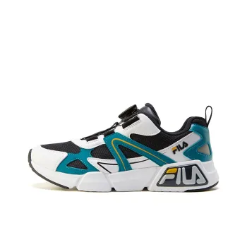 FILA KIDS Cushioned Anti Slip Wear Resistant Breathable Lightweight Sports Casual Shoes Black White Blue Teenagers