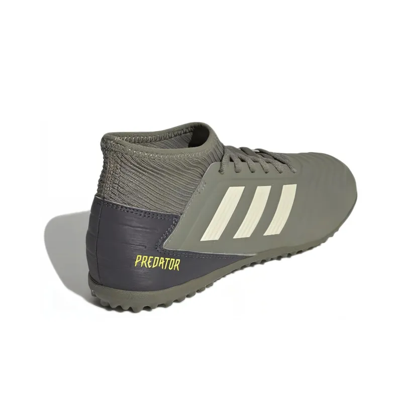 Adidas Predator 19.3 Anti-Slip Wear-Resistant Mid-Top Kids' Soccer Shoes Gray Teenagers-3