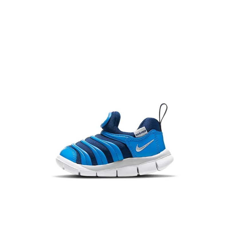 Nike Dynamo Free Caterpillar Low Top Sports Casual Shoes Blue White Infant And Toddler-0