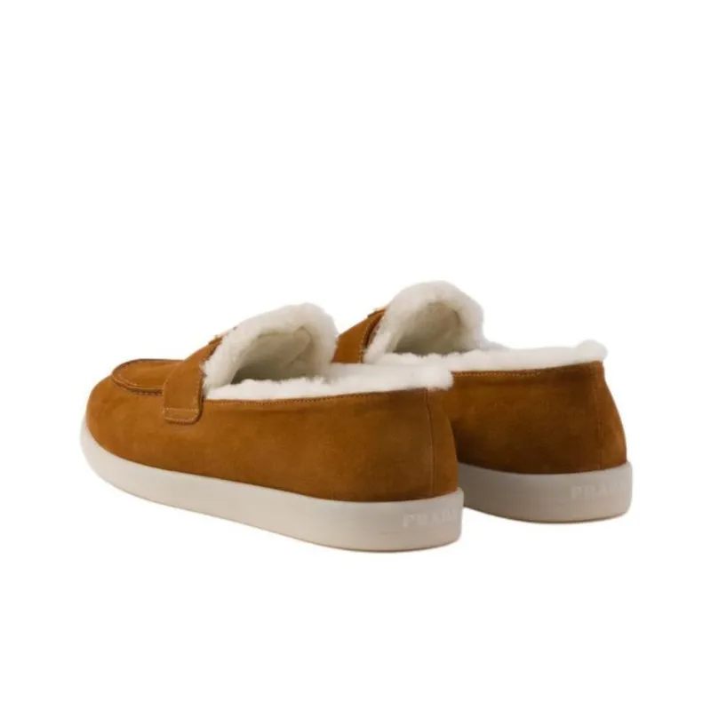 PRADA Loafers 2.5cm Women's Brown-4