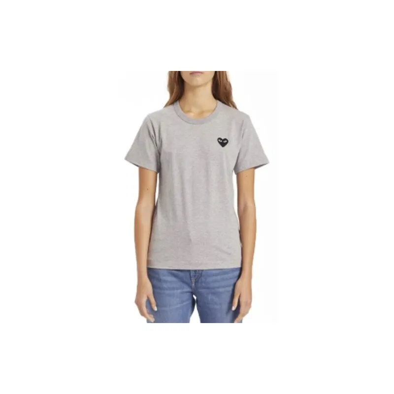 CDG Play Regular T Shirt Women's Gray-2