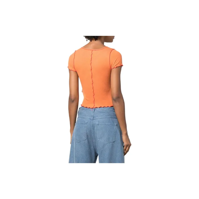 DIESEL T-Shirts Women's Orange-3