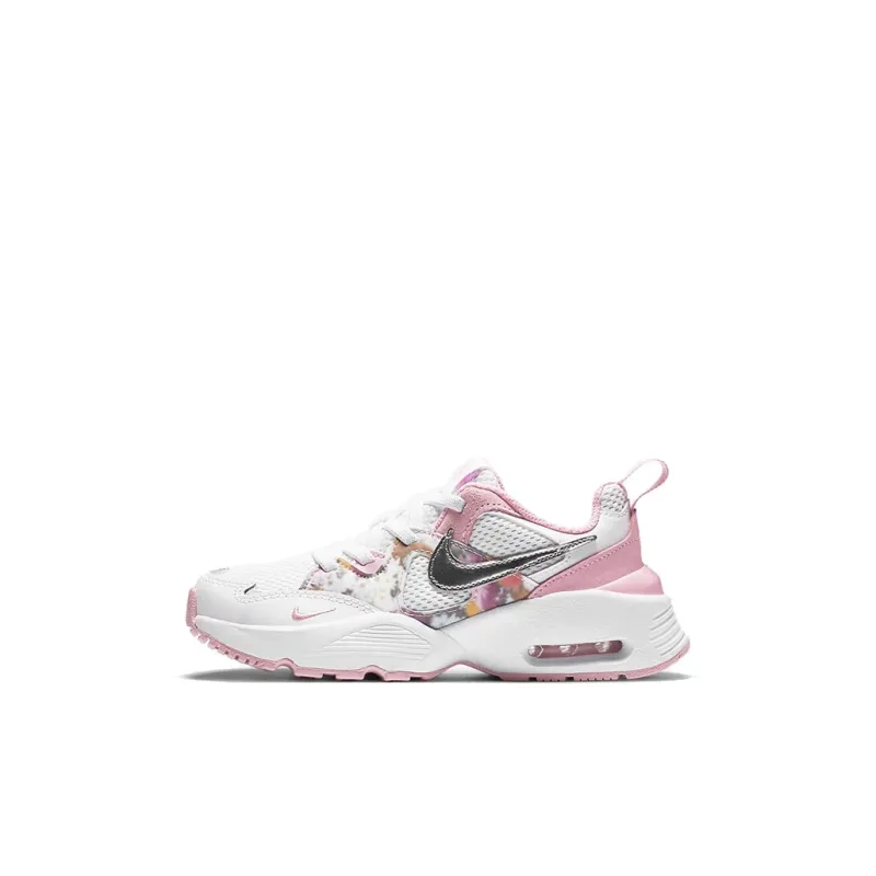 Nike Air Max Fusion SE Durable Breathable Low Top Kids Lifestyle Shoes Pink White Children Aged 3 7 Years Old-0