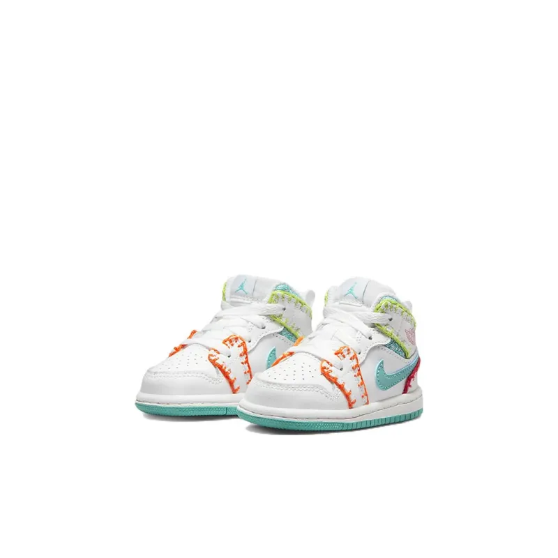 Jordan 1 Mid SE Washed Teal Rush Pink TD-2