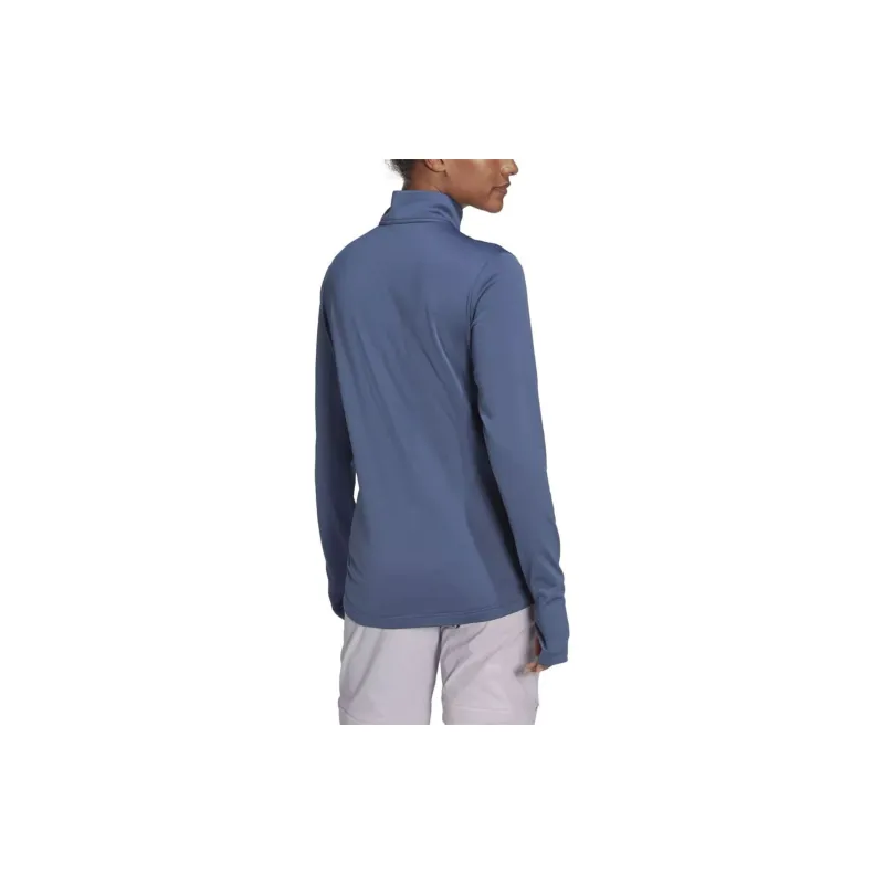 Adidas W MULTI 1/2 FL Sweatshirt Women's Blue-2