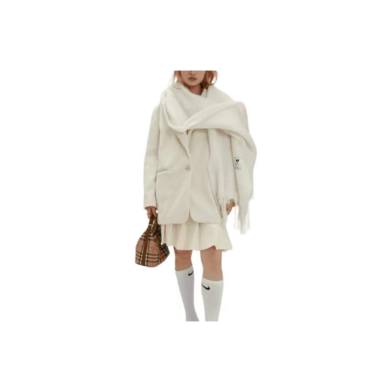 Metamorphosis Casual Long Skirts Women's White-1