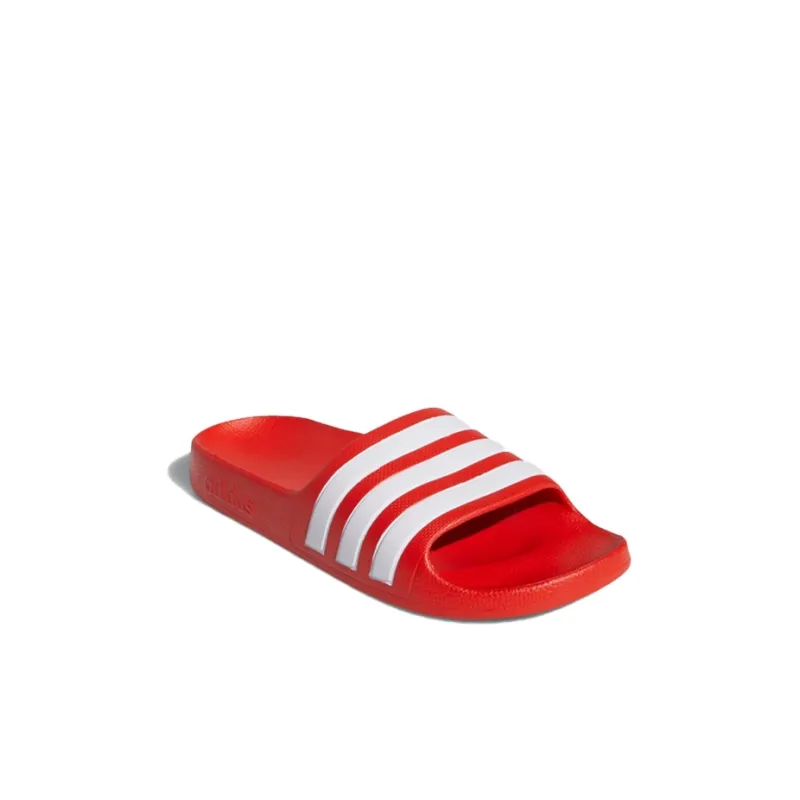 Adidas Adilette Anti Slip Wear Resistant Kids' Slippers Red White Kids'-2