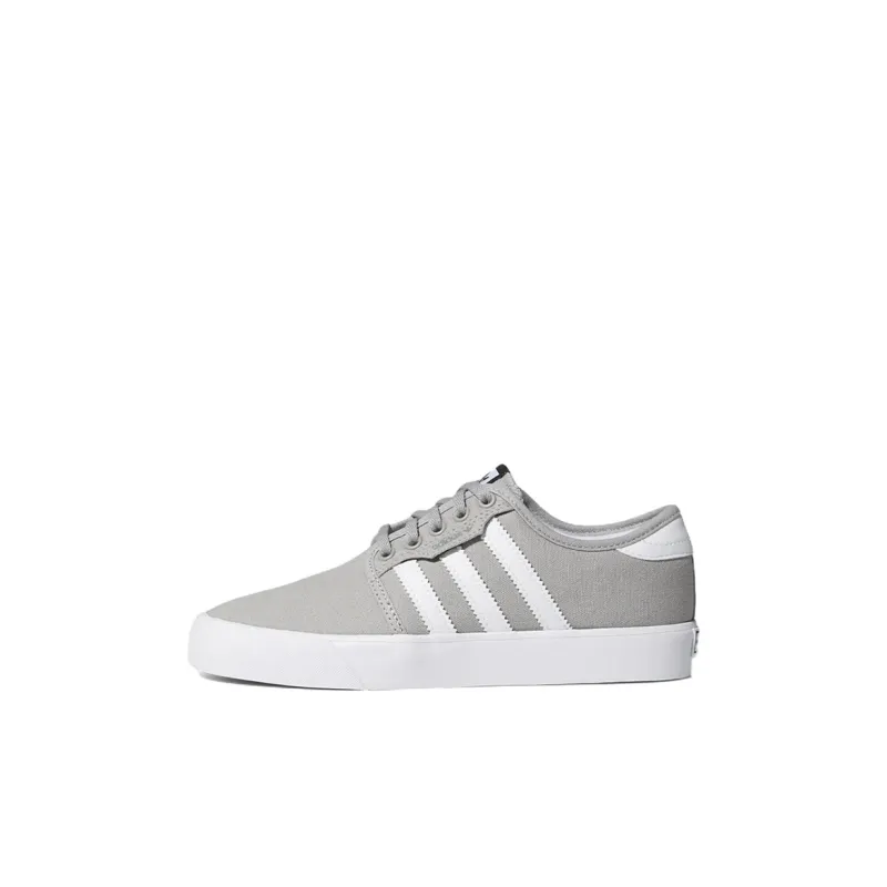 Adidas Originals Seeley K Lightweight And Wear resistant Low Top Kids' Skateboarding Shoes Gray White Kids'-0