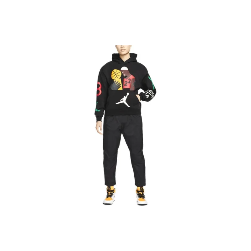 Jordan Nina Chanel Sweatshirt Fall Women's Black-2