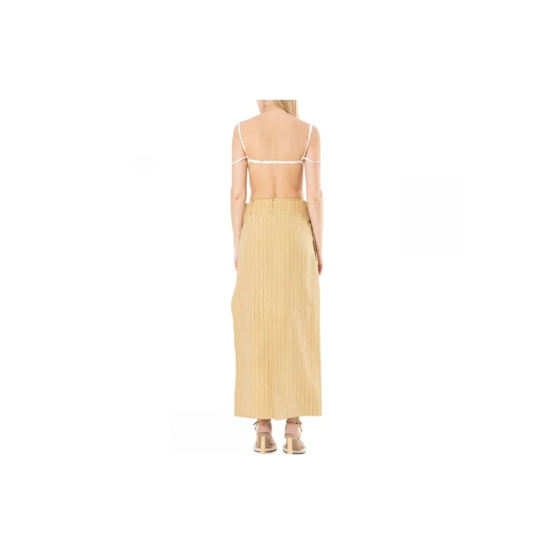 Jacquemus Casual Long Skirts Women's Yellow-1