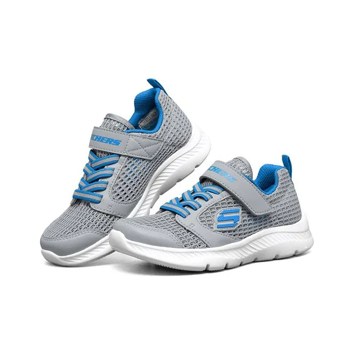 Skechers Go Run 400 Slip-Resistant Cushioning Wear-Resistant Low-Top Kids' Running Shoes Gray Blue Teenagers-2