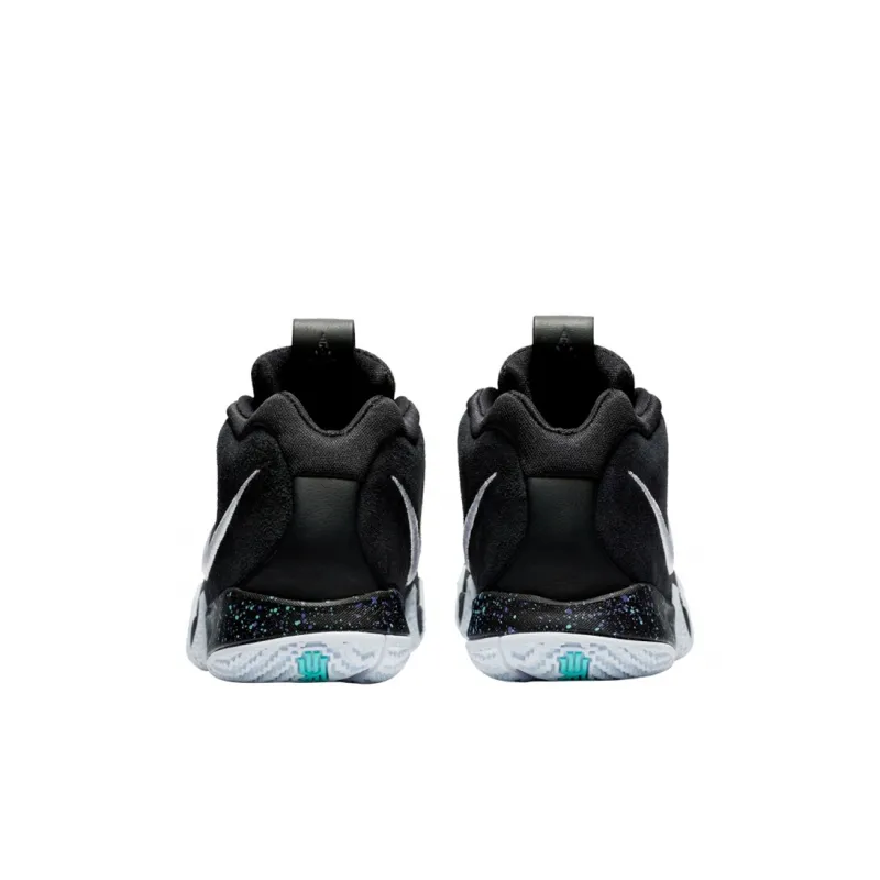 Nike Kyrie 4 Cushioned Slip-Resistant Lightweight Mid-Top Basketball Shoes Black White Children Aged 3-7 Years Old-2