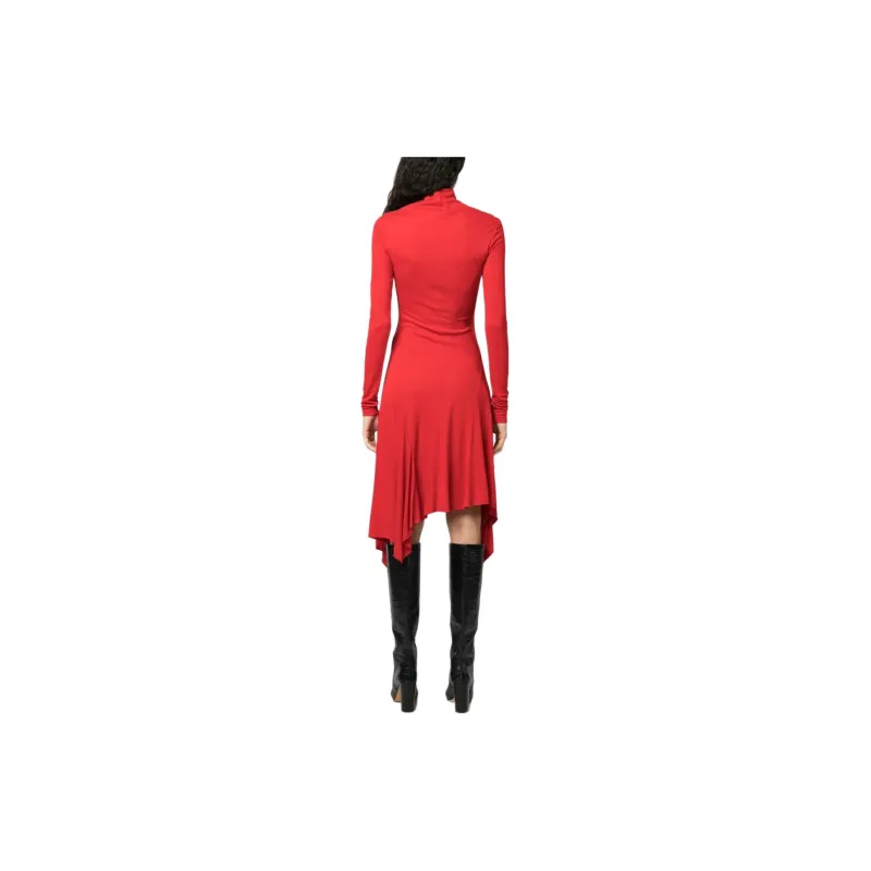 Blumarine Long-Sleeved Dresses Women's Chestnut Red-1