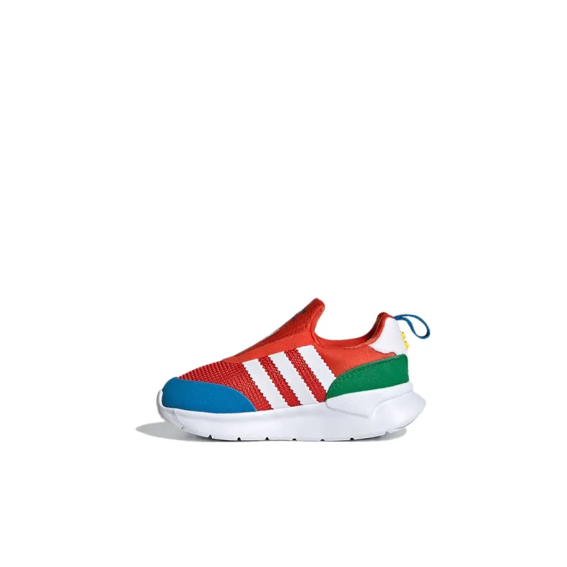 LEGO x Adidas Originals ZX 360 Cushioned Wear Resistant Breathable Low Top Toddler Shoes Red Blue Infant And Toddler-0